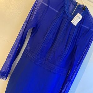 Royal blue lace dress